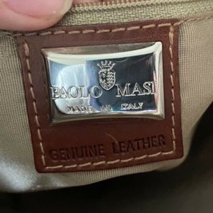 Vintage Paola Masi Warm Tanned Italian Leather Structured
